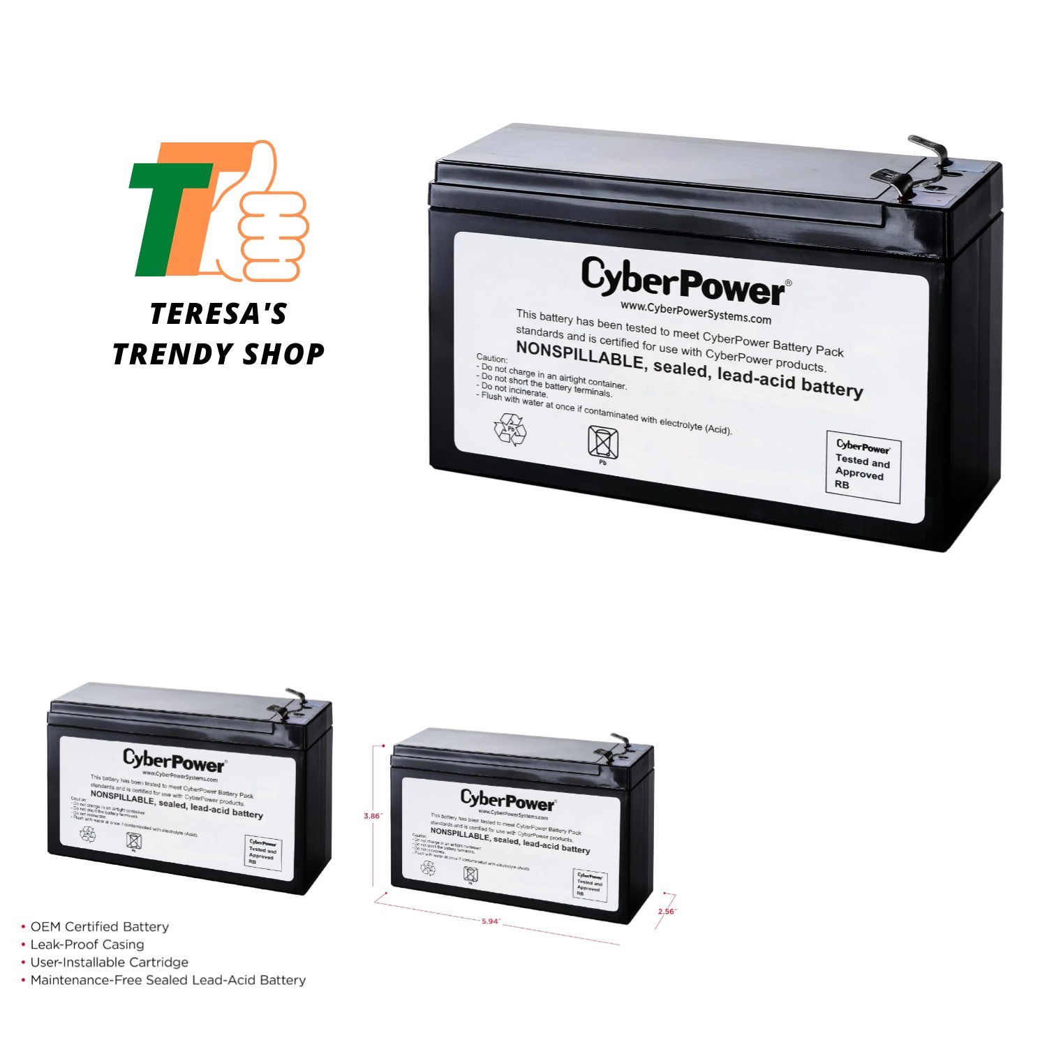 RB1280A UPS Replacement Battery Cartridge