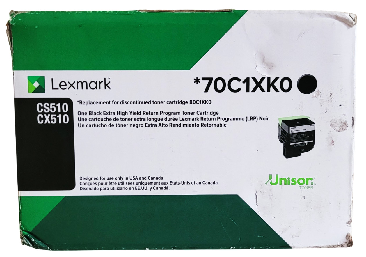 Lexmark 70C1XK0 Black Toner Cartridge