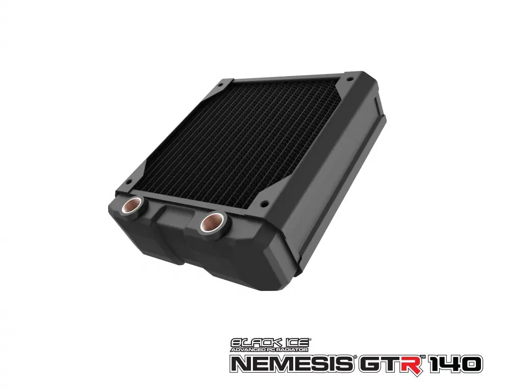 Hardware Labs Black Ice® Nemesis® GTR Black Carbon Radiator - 140mm