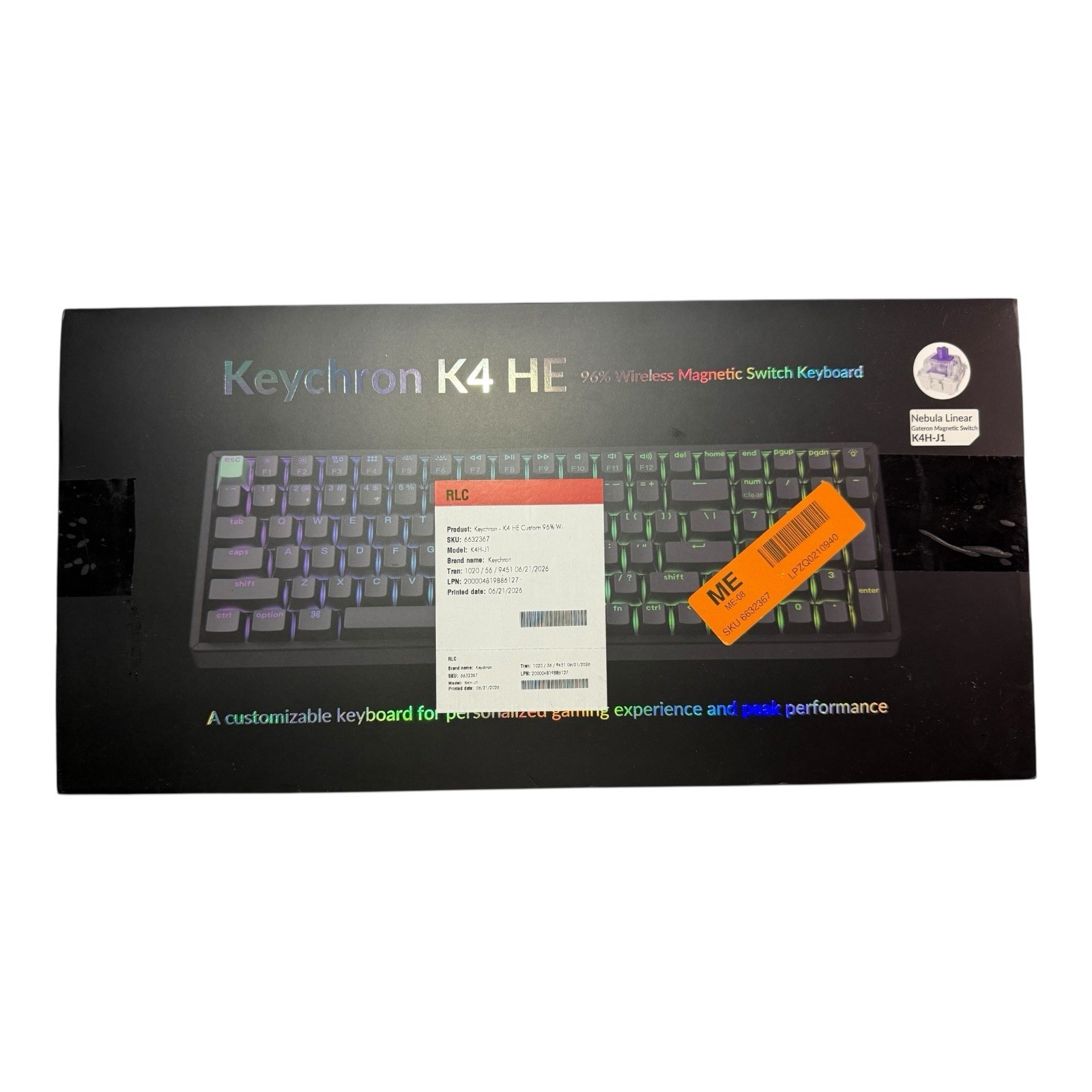 Keychron - K4 HE Custom 96% Wireless Hall Effect Mechanical Switch Gaming Key...