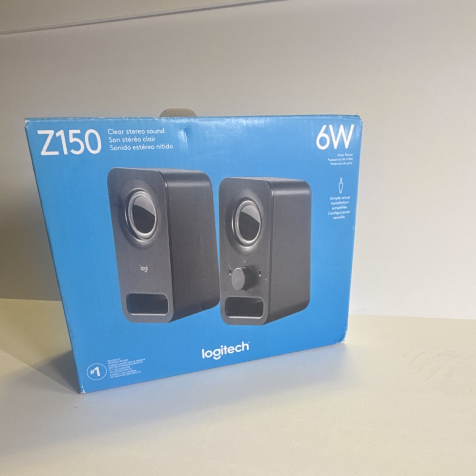 Logitech Z150 2.0 Channel Wired Computer Speakers 6W Black Plastic