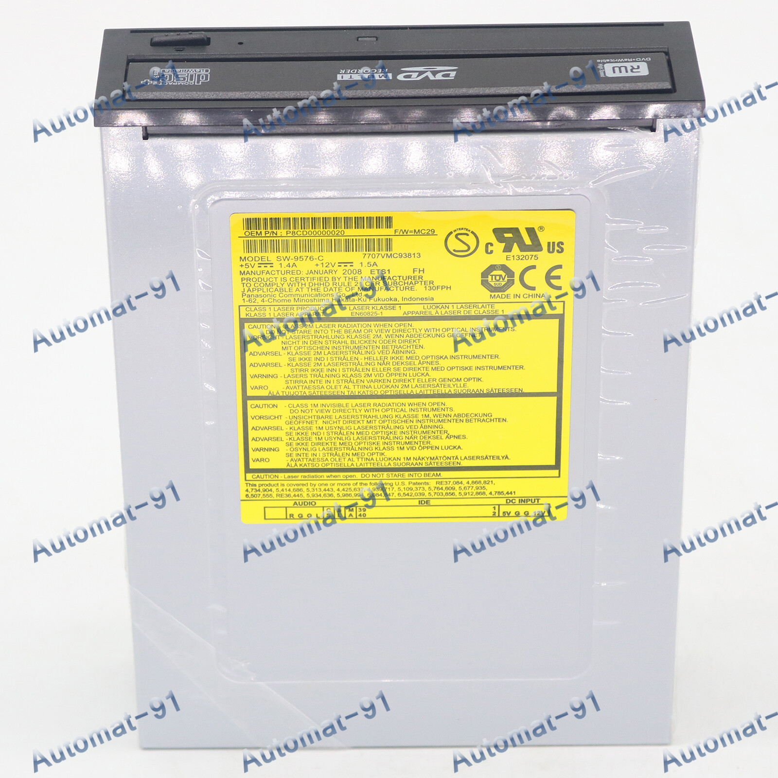 1PCS Used For Panasonic SW-9576-C Desktop IDE Drive DVD-RAM RW Burner