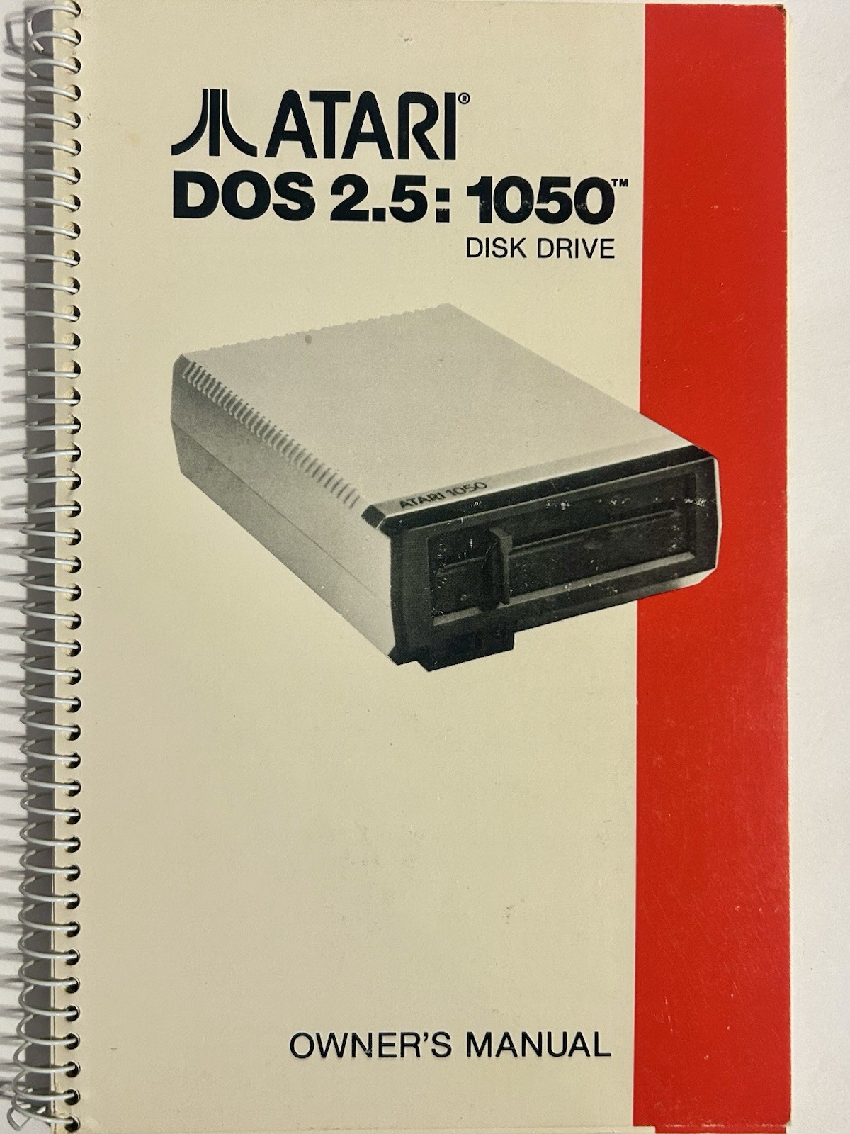 Vintage Retro Atari DOS 2.5: 1050 Disk Drive Owner's Manual FAST SHIPPING
