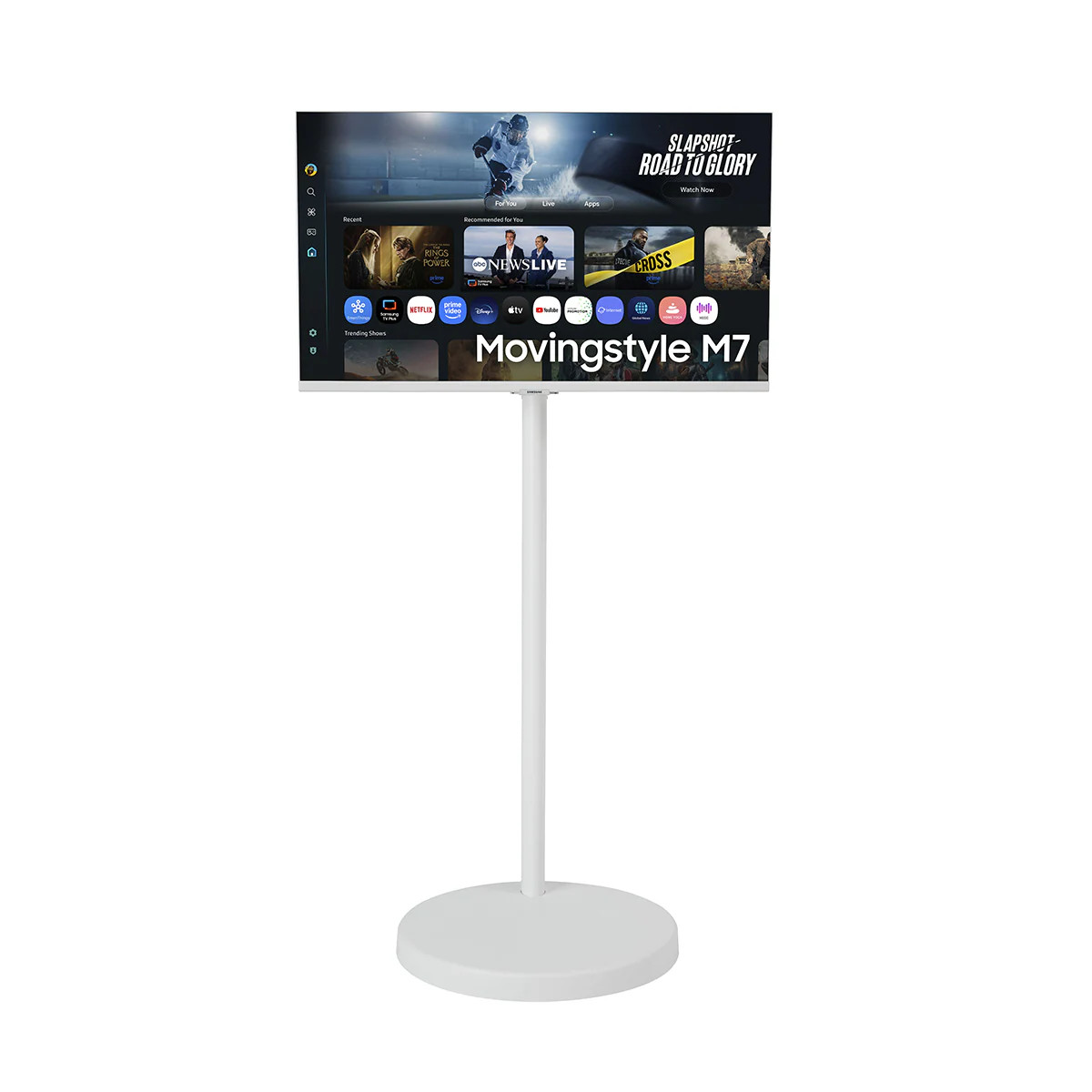 Samsung Movingstyle M7 32" 4K UHD Smart Monitor 60Hz 4ms w Rolling Stand - White