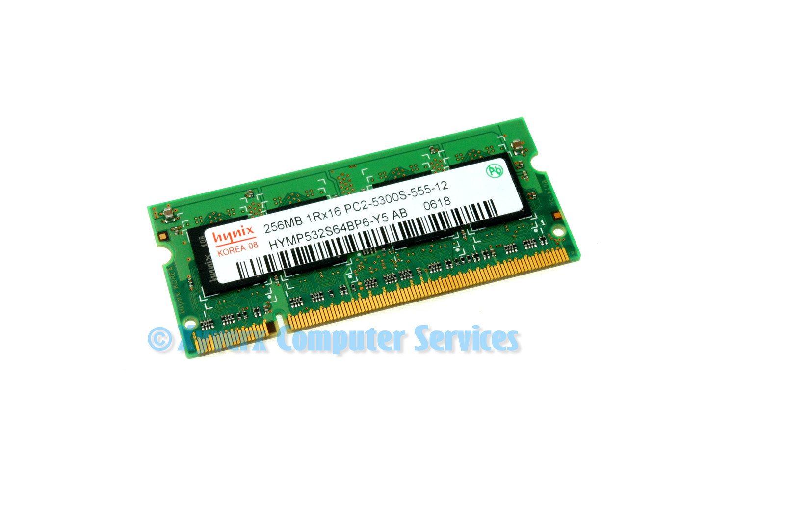 HYMP532S64BP6-Y5 GENUINE HYNIX LAPTOP MEMORY 256MB 1RX16 PC2-5300S-555-12(CA67)