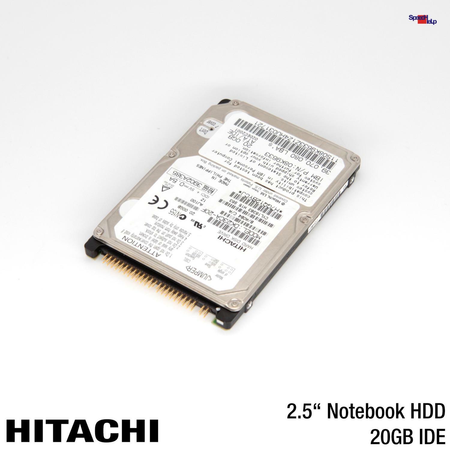 IBM Hitachi DK23CA-20F 20GB 2.5" Inch Notebook Laptop HDD Hard Disk