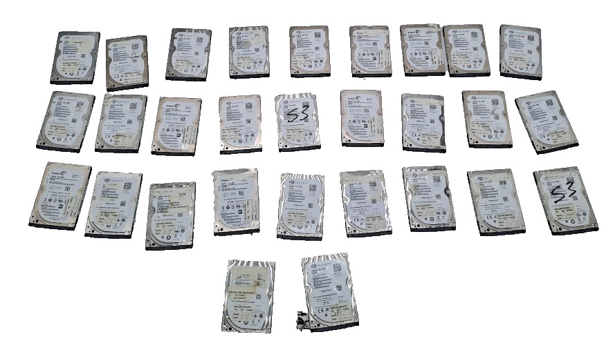 Lot of 29 Seagate ST500LT015 Laptop Thin HDD 2.5'' 500gb Hard Drive