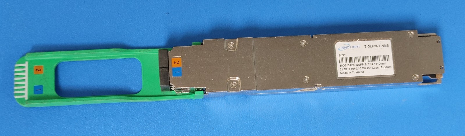 Lot of 2 INNOLIGHT T-OL8CNT-NMS Optical Transceivers 800G OSFP 2xFR4 1310nm