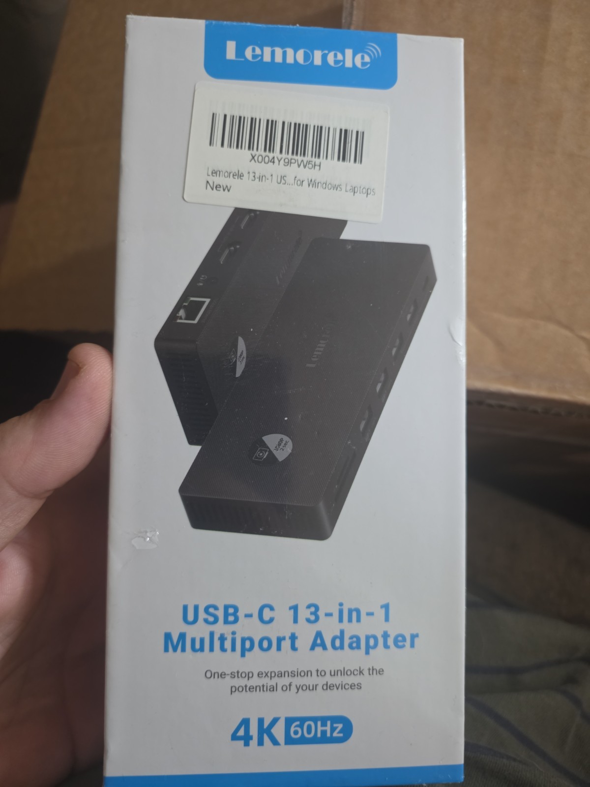 Lemorele TC500 13-in-1 USB-C Docking Station 4K 60Hz HDMI DP 100W PD Ethernet