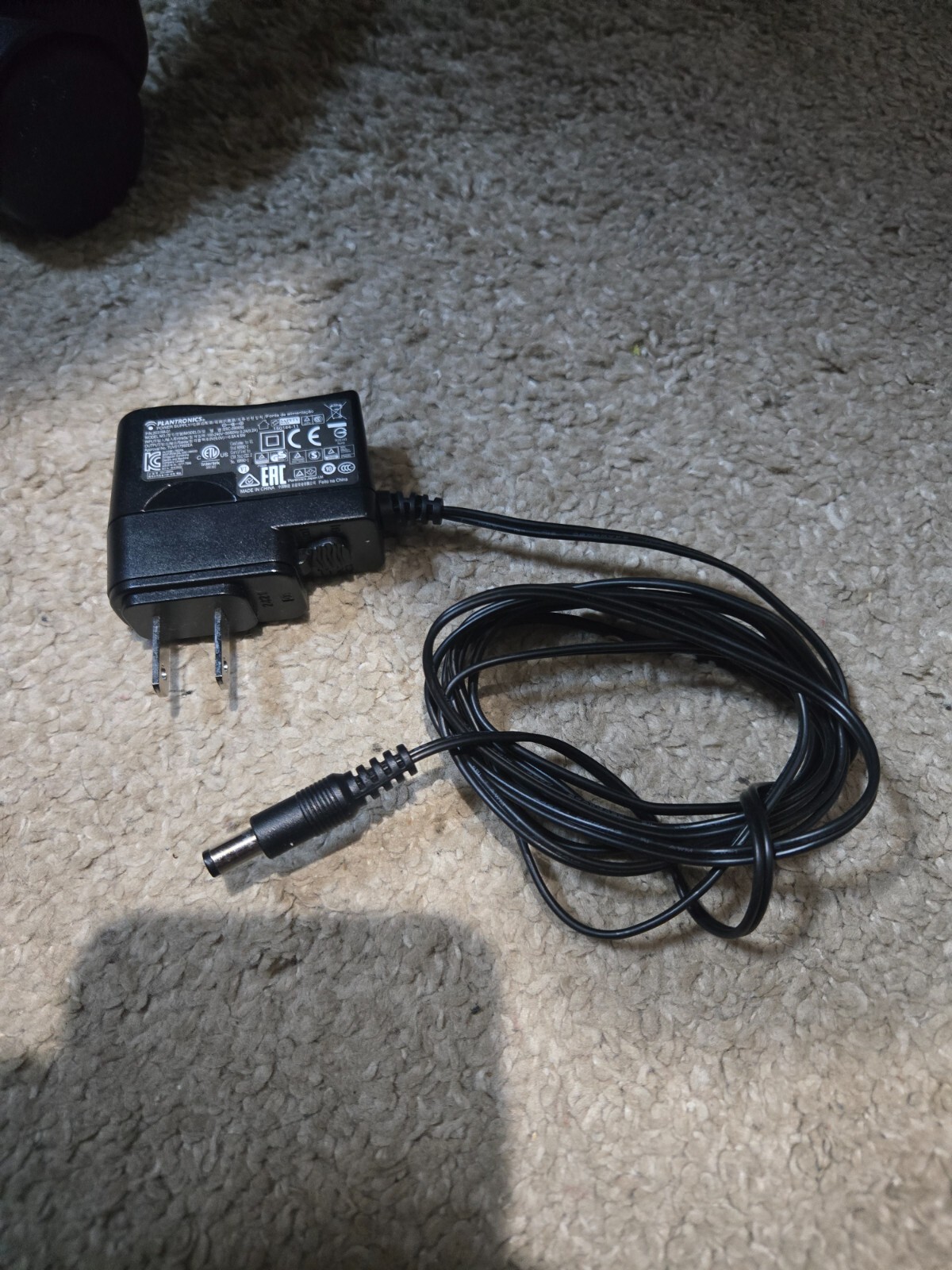 Plantronics Power Supply Model SSC-090050 with Output 9V 0.5A