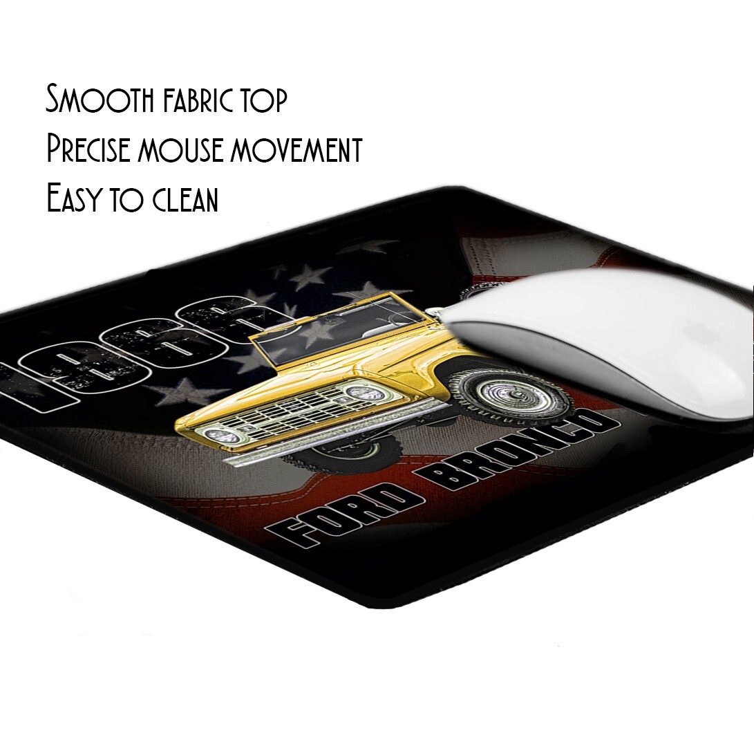 Classic 1966 Ford Bronco Roadster SUV Sport Utility Vehicle Mouse Pad