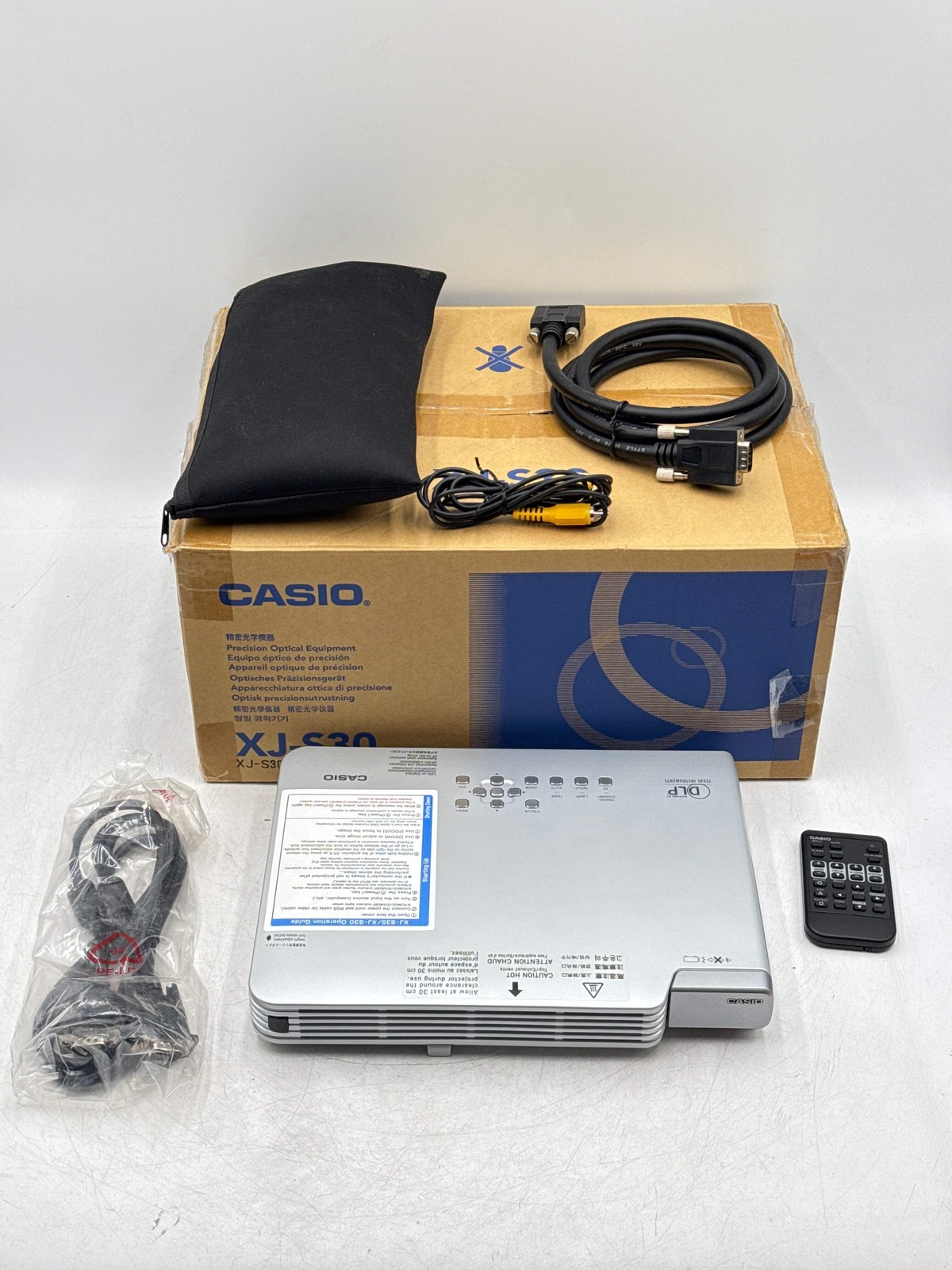 Casio XJ-S30 DLP Mini Projector VGA Ultra Slim Portable Office Projector - Open