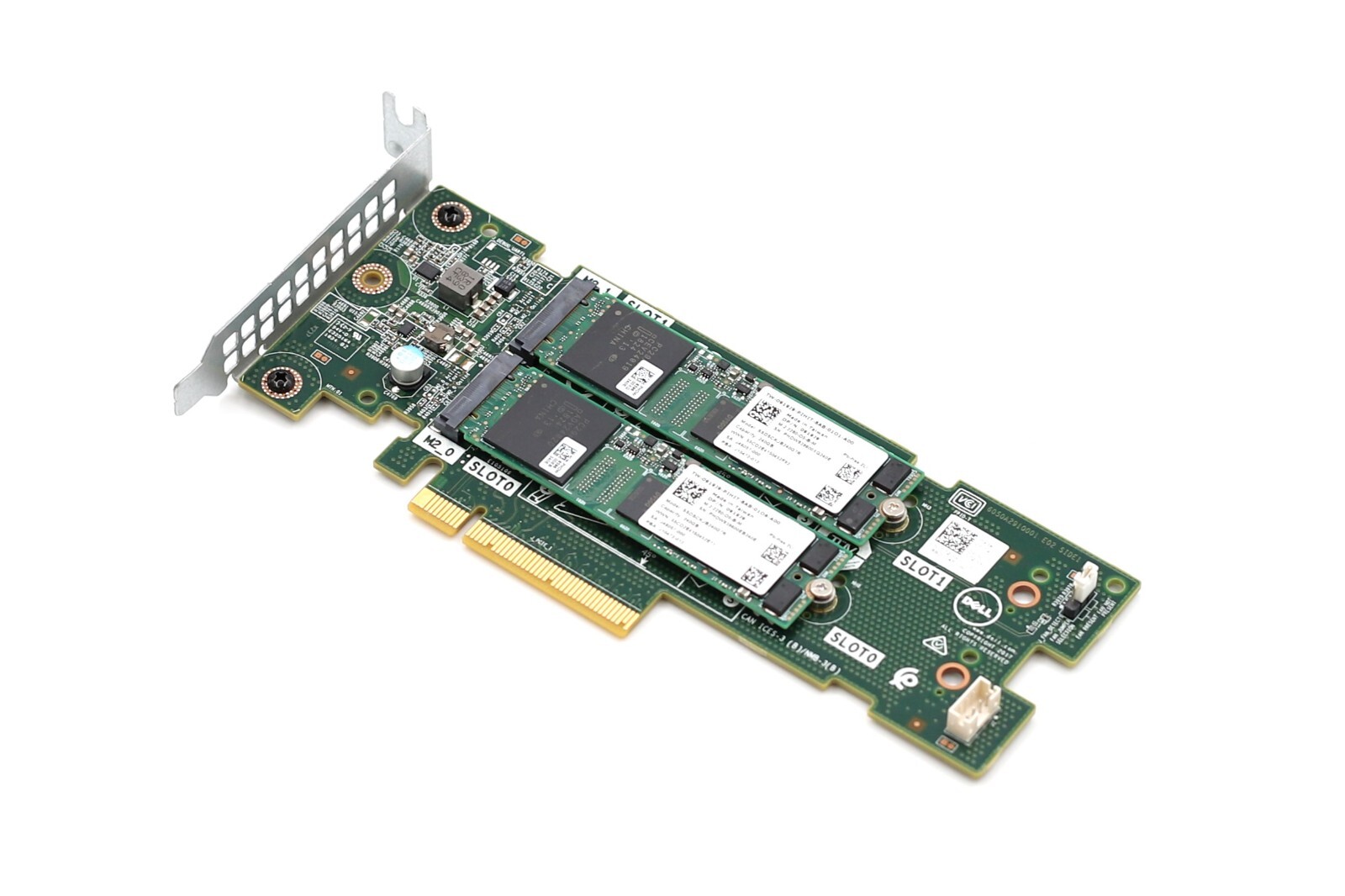 Dell Boss 2x M.2 Boss SSD PCIe Adapter W/2x 240GB SSD Dell P/N: 072WKY 0919J9