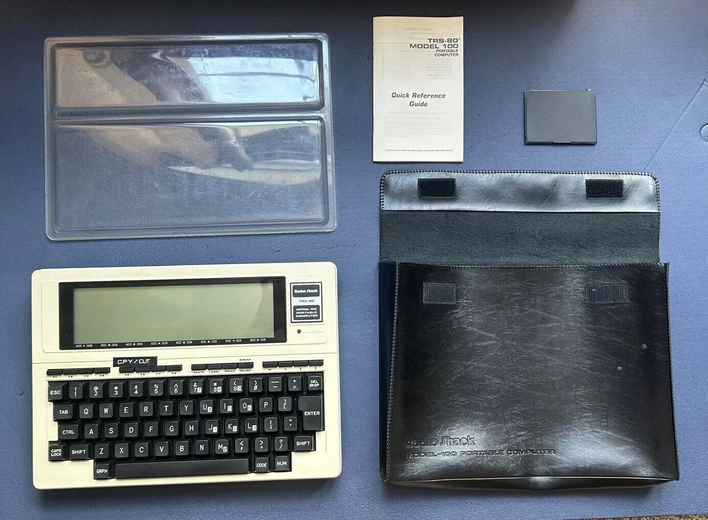 Radio Shack TRS-80 Model 100 Portable Computer and Case - Untested