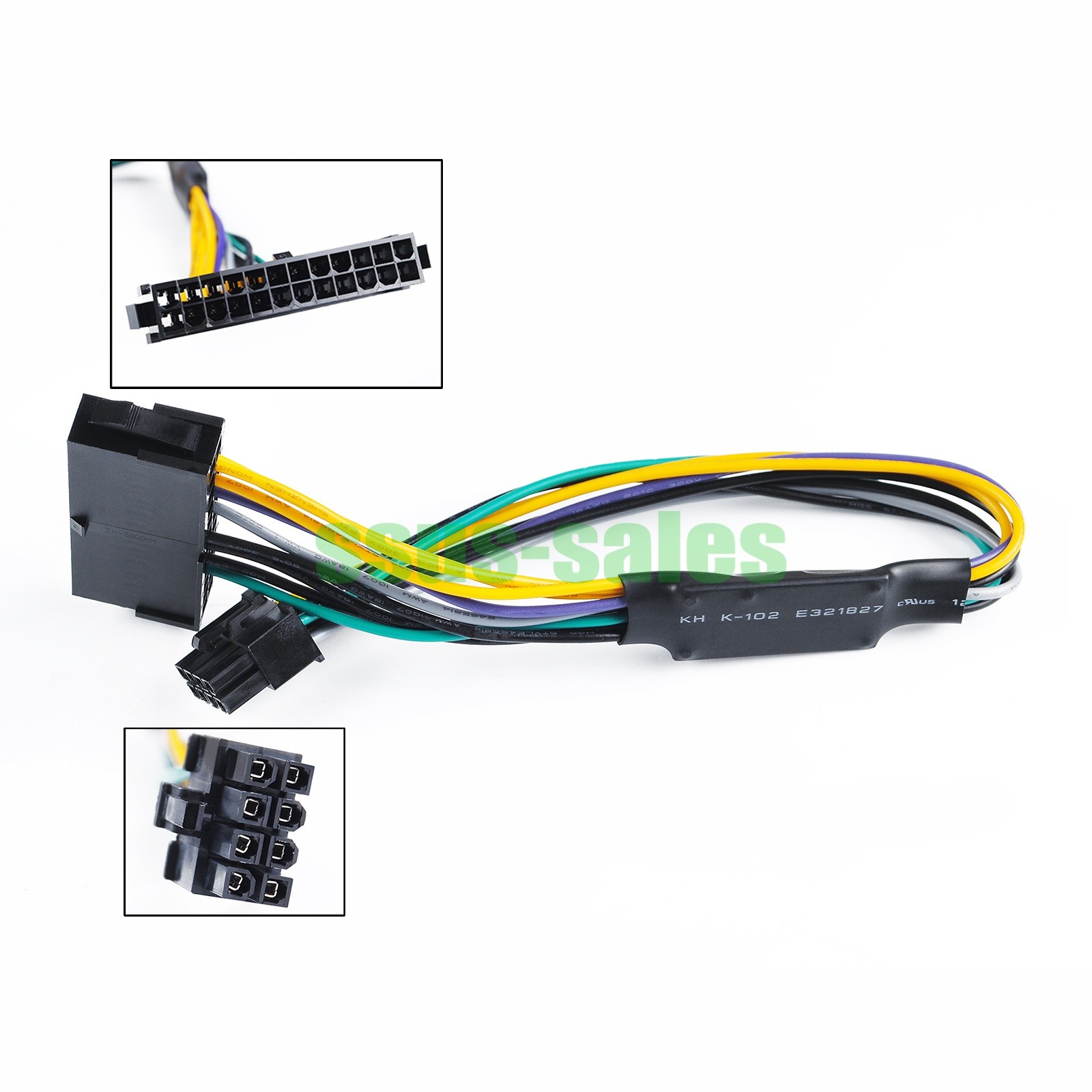 ATX 24Pin to 8Pin Power Adapter Cable 30CM For Dell Motherboard PSU Mod