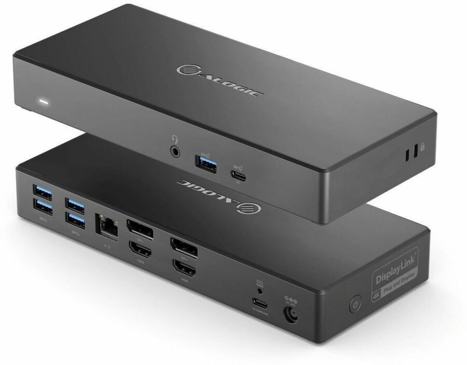 Alogic - DUCDA2-USIN - Alogic DA2 Docking Station - for Notebook, Display