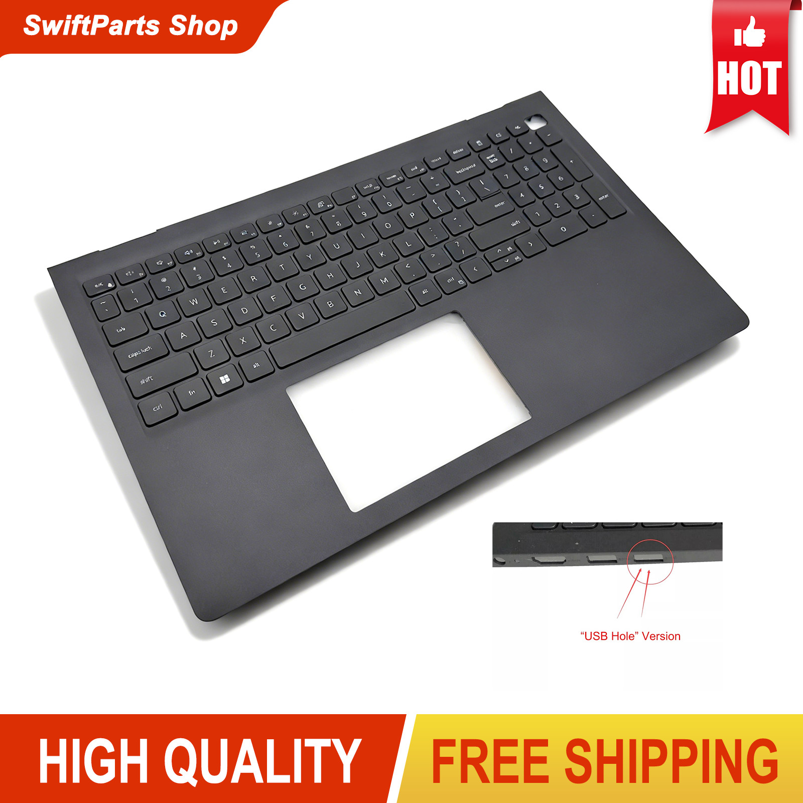 New For Dell Inspiron 15 3510 3511 3515 3520 Palmrest w/ Backlit Keyboard 15.6"