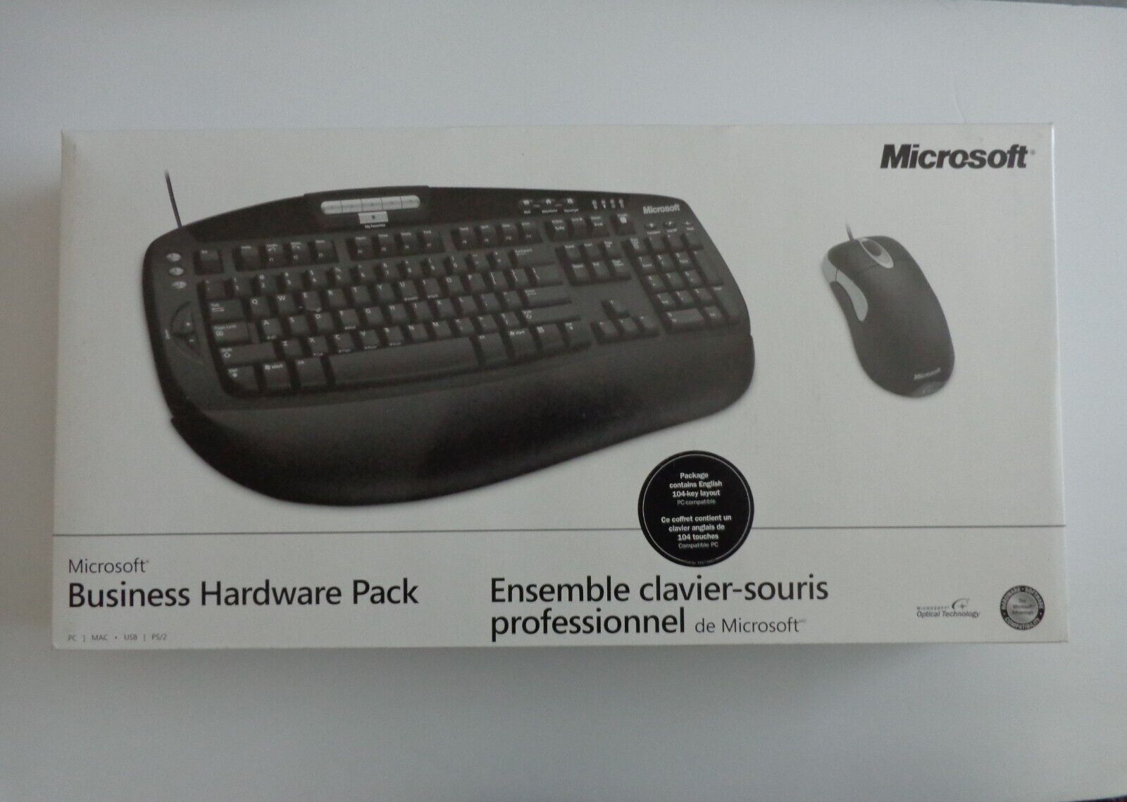 Microsoft Business Hardware Pack A4B-00007 USB Keyboard and Optical Mouse