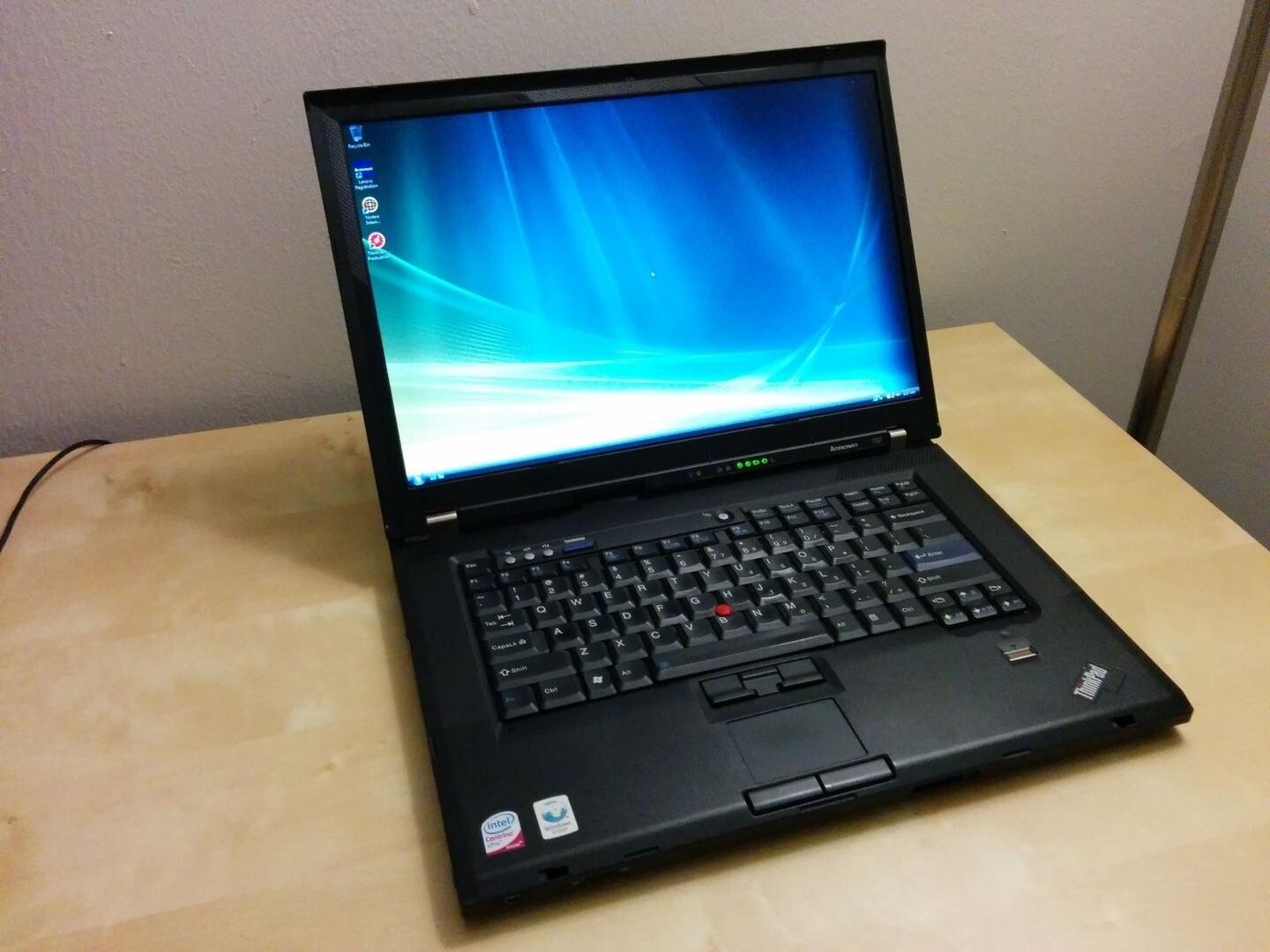 Widescreen Lenovo Thinkpad T61 Laptop 32bit Vista Office2010 3GB  GdBatWkGr8 1