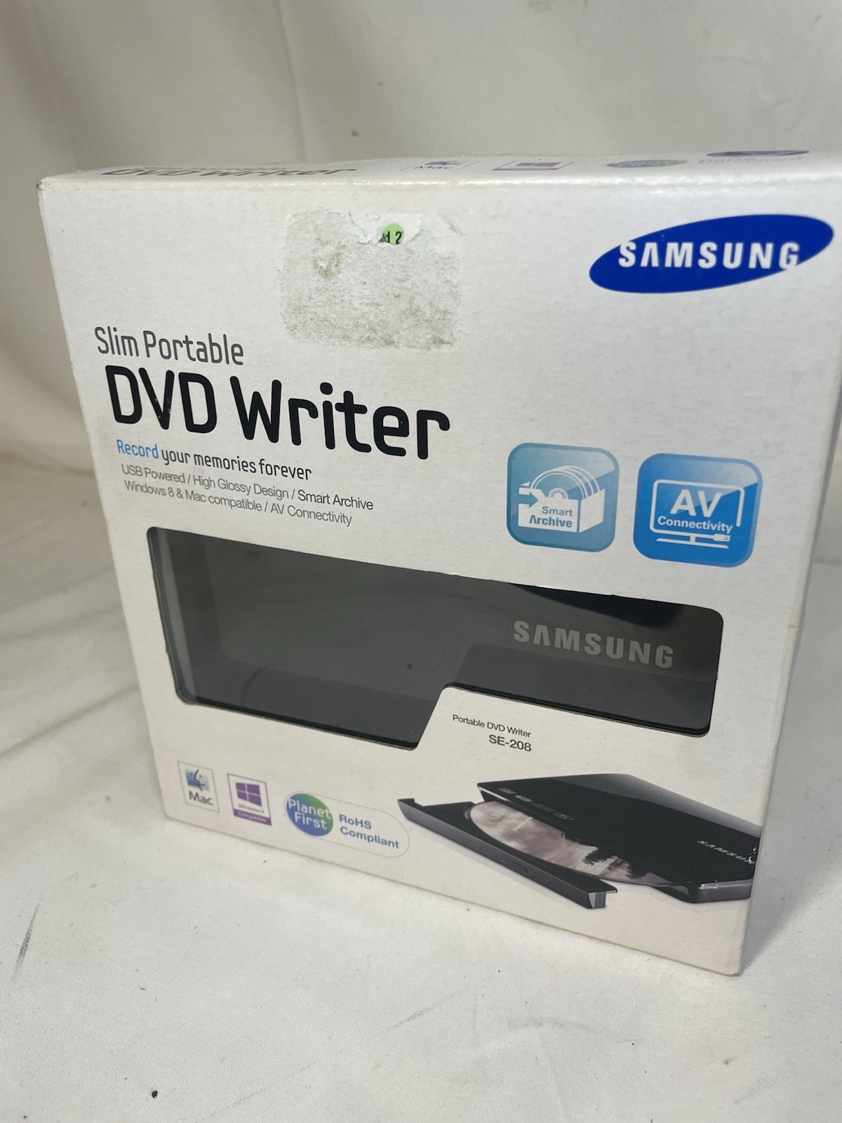 Samsung Slim Portable DVD Writer SE-208 USB External Storage Super WriteMaster