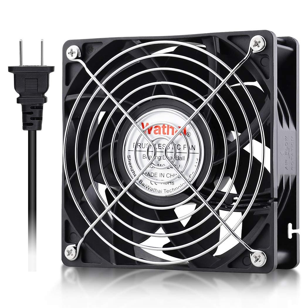 EC Industrial Case Fan 120mm x 38mm Bearing 116 CFM AC 110V 115V 120V 220V 24