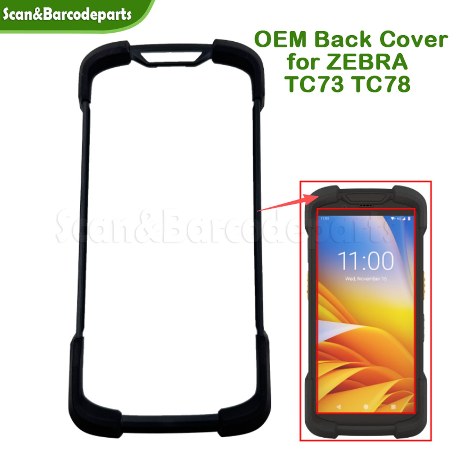 OEM New Front Cover for ZEBRA TC73 TC78 Mobile Computer