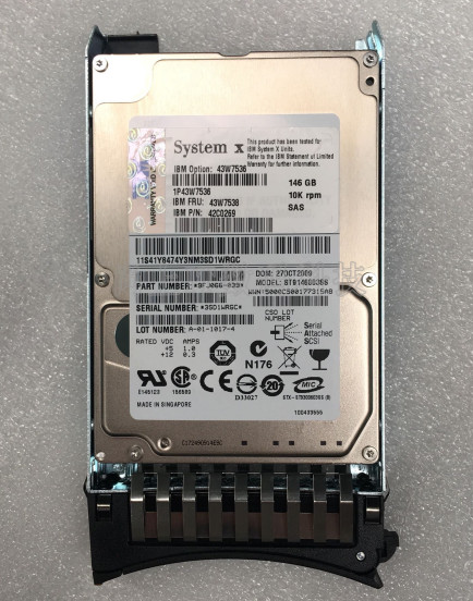   IBM 43W7538 42C0269 146gb 10k SAS 2.5" SFF HDD 43W7536 43W7539 Hard Drive