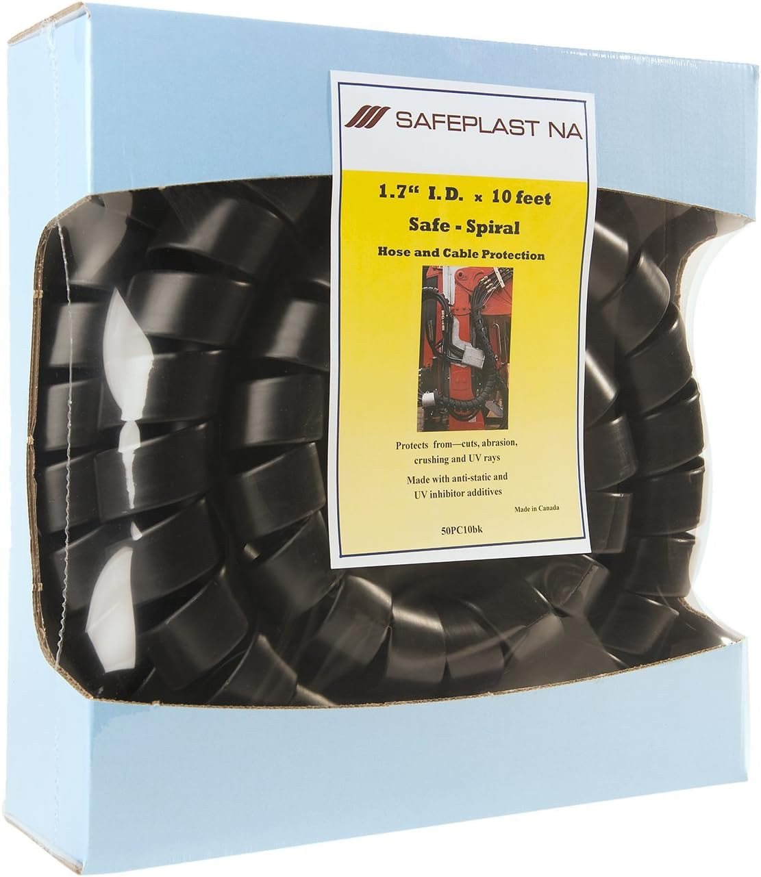 Caplugs SPPC Series – Safeplast Safe-Spiral Pre-Cut Spiral Wrap, Hose & Cable Pr