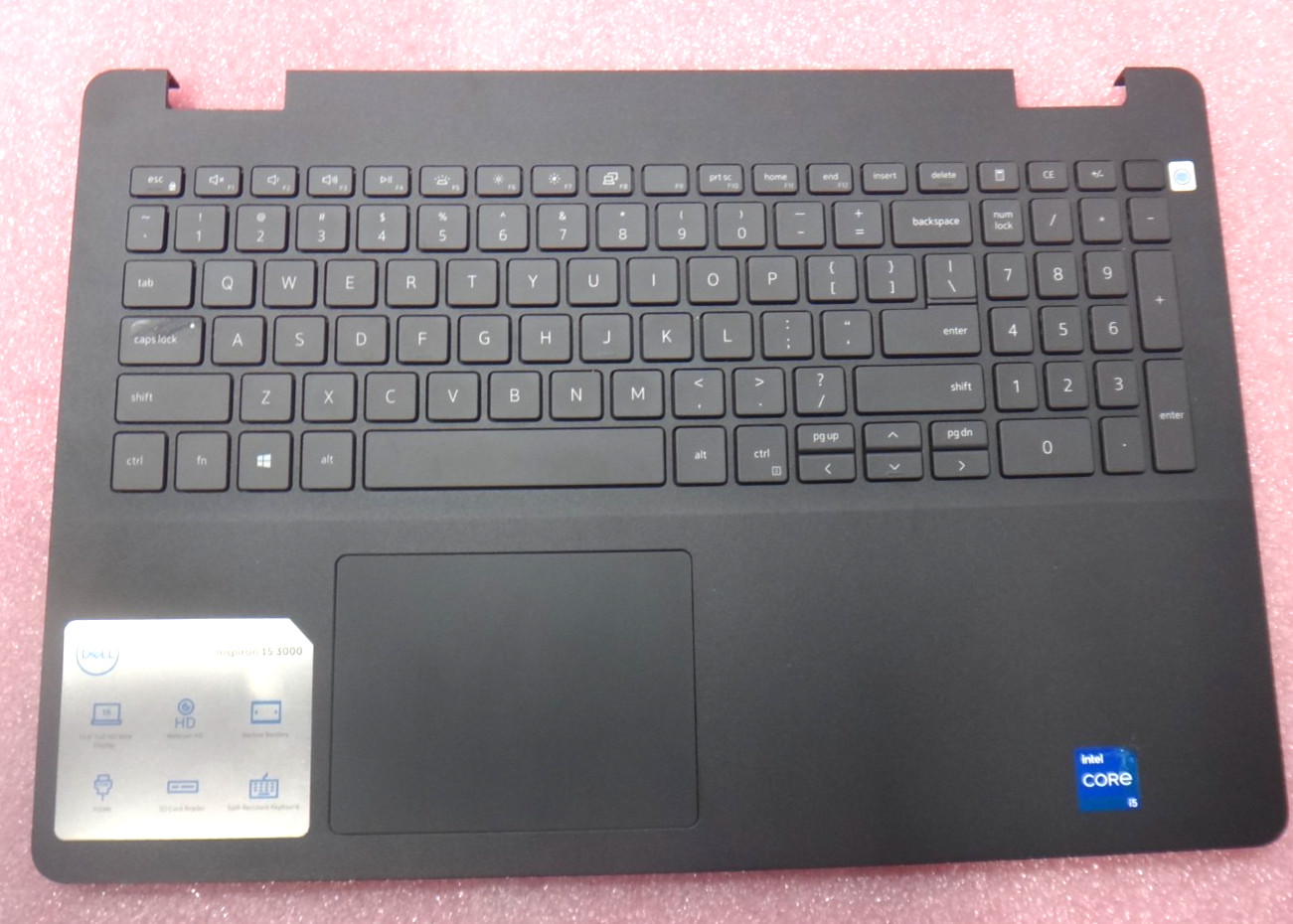 Genuine Dell Inspiron 15 3501 Palmrest with Backlit Keyboard & Touchpad   1FPW2