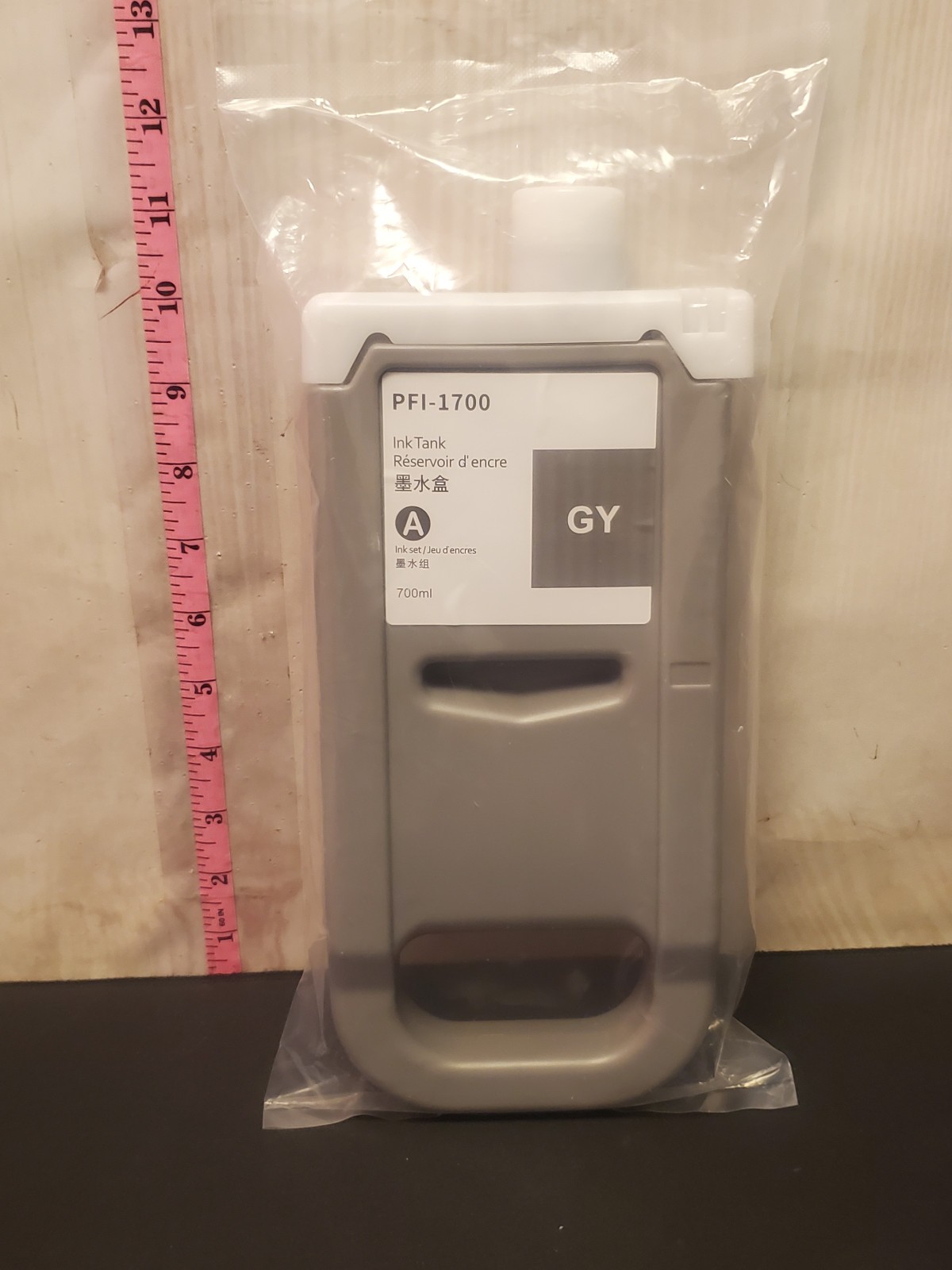 PFI 1700 PFI1700 GY INK full CONTAINEr tank
