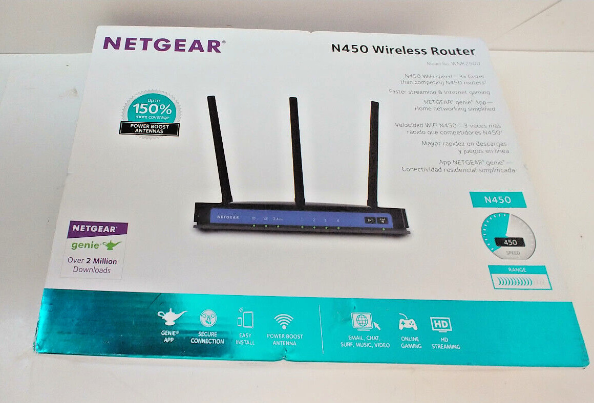 NETGEAR N450 450 Mbps 5-Port Wireless N Router (WNR2500)