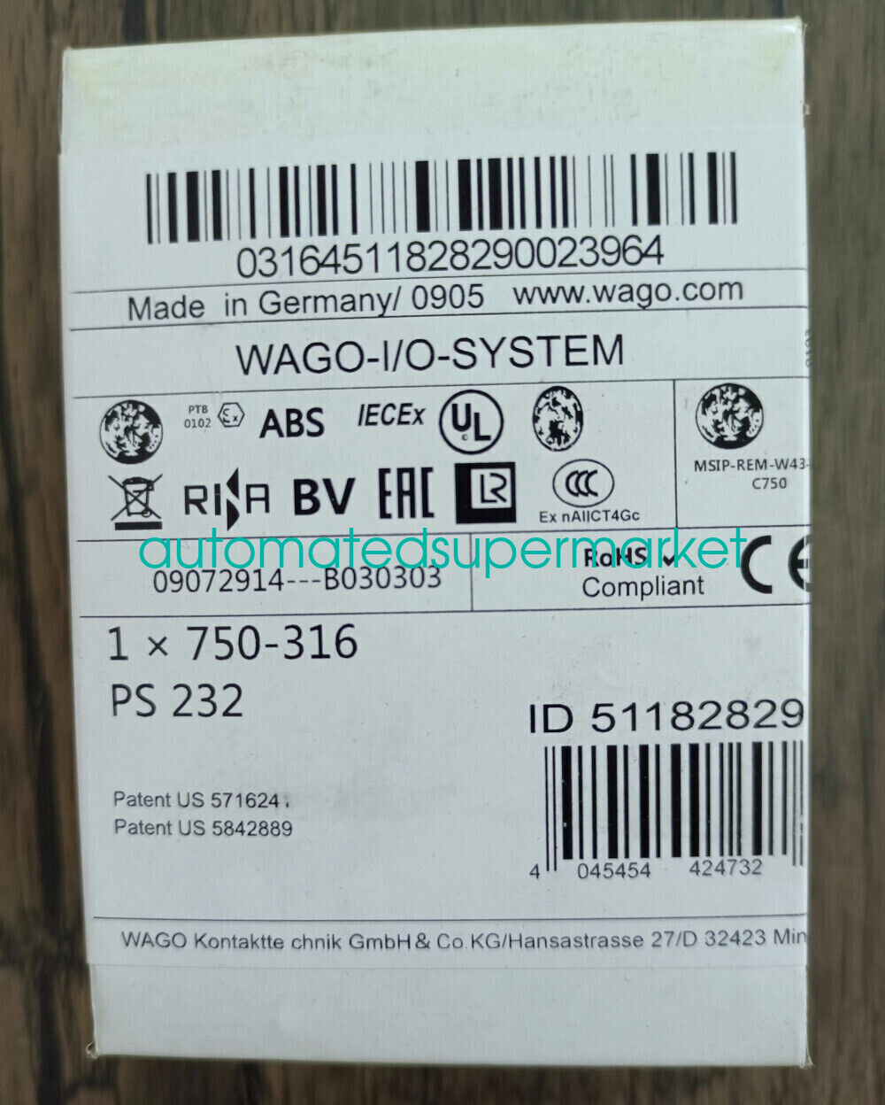 1PC NEW WAGO 750-316 Module Shipping by DHL/FedEX