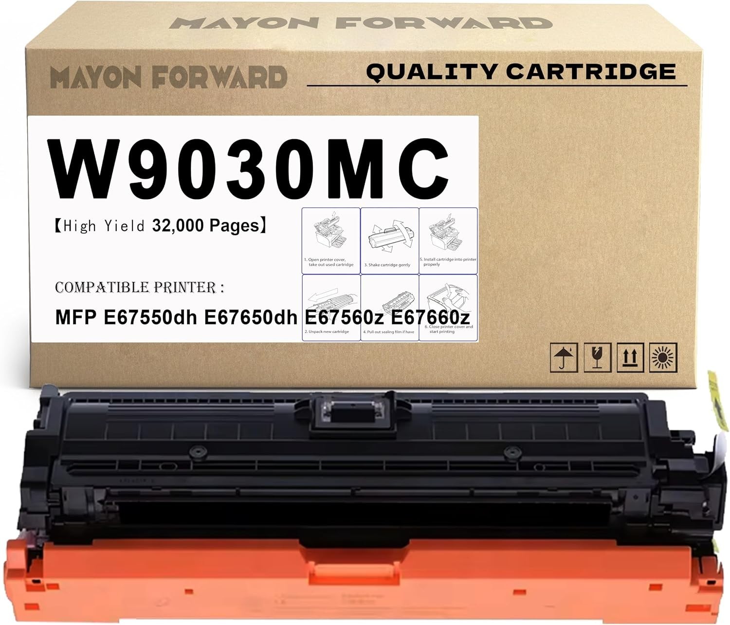 1-Pack Toner Cartridge W9030MC HP Black BN With Chip