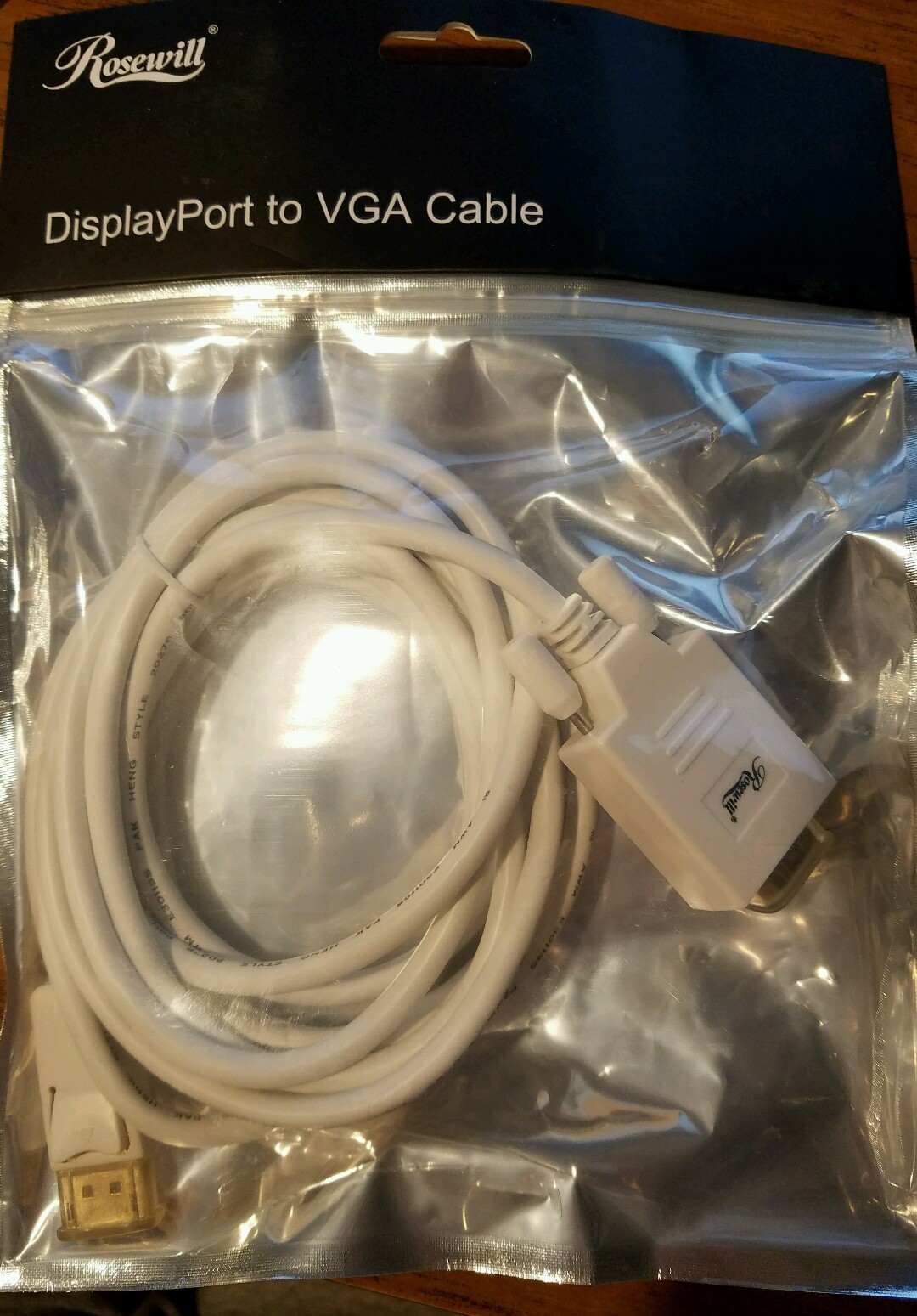 Brand New Rosewill DisplayPort To VGA Cable