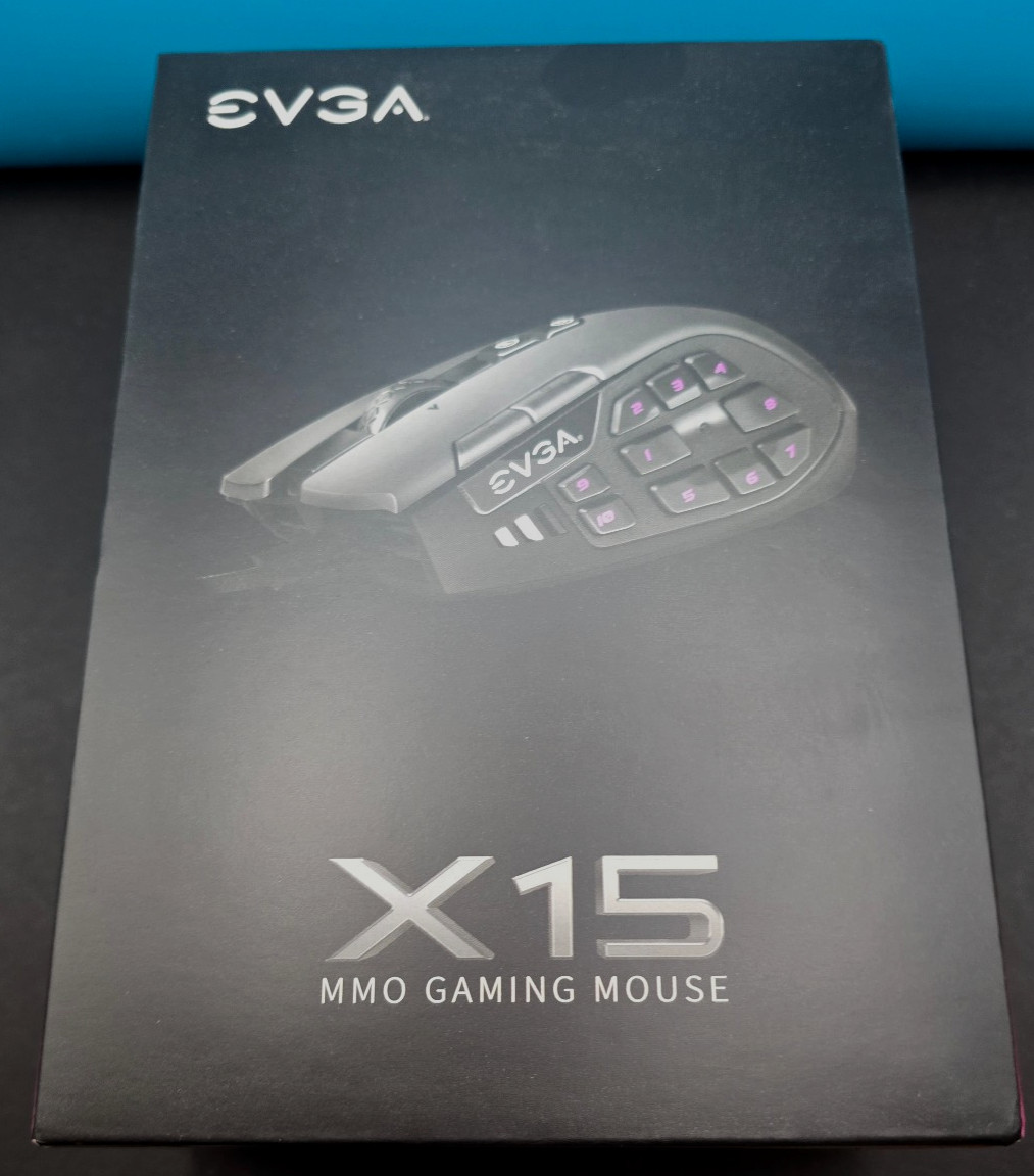 EVGA X15 MMO Gaming Mouse Wired Black 16000 DPI 20 Buttons 8K Hz NIB Sealed