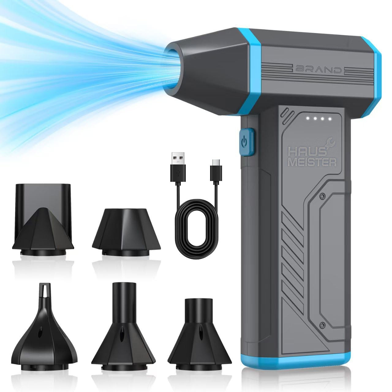 Airflex Mini Compressed Air Duster 120,000 RPM Electric Air Duster, Reusable ...