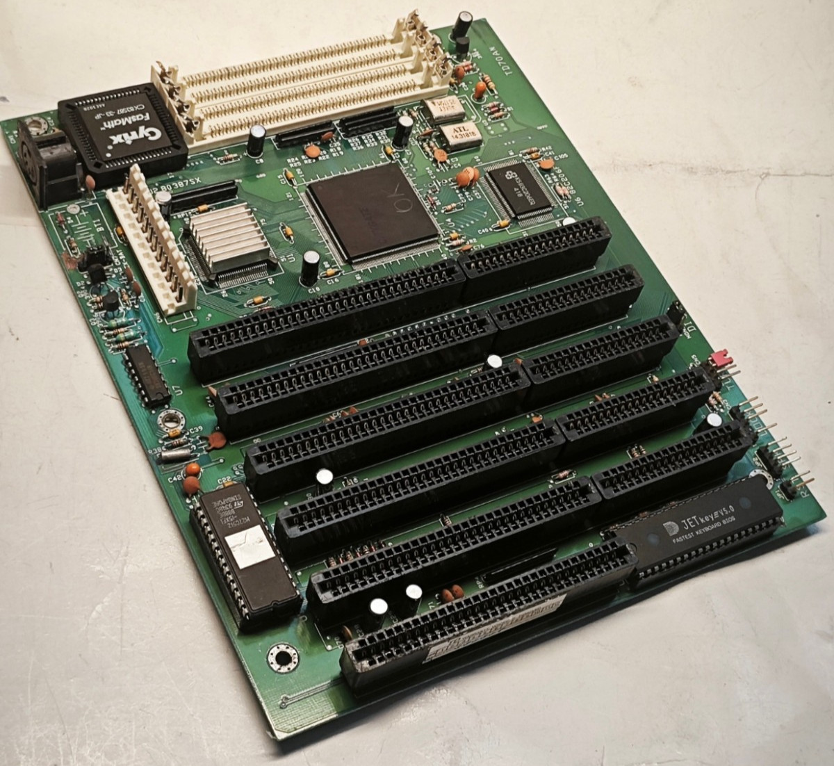 386/486 Zida TD70AN mini Motherboard with Cyrix Cx486SLC2 CPU, FPU, 2 MB + Bonus