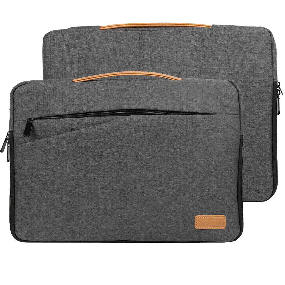 Gray Nylon Soft Travel Laptop Case Sleeve For 13