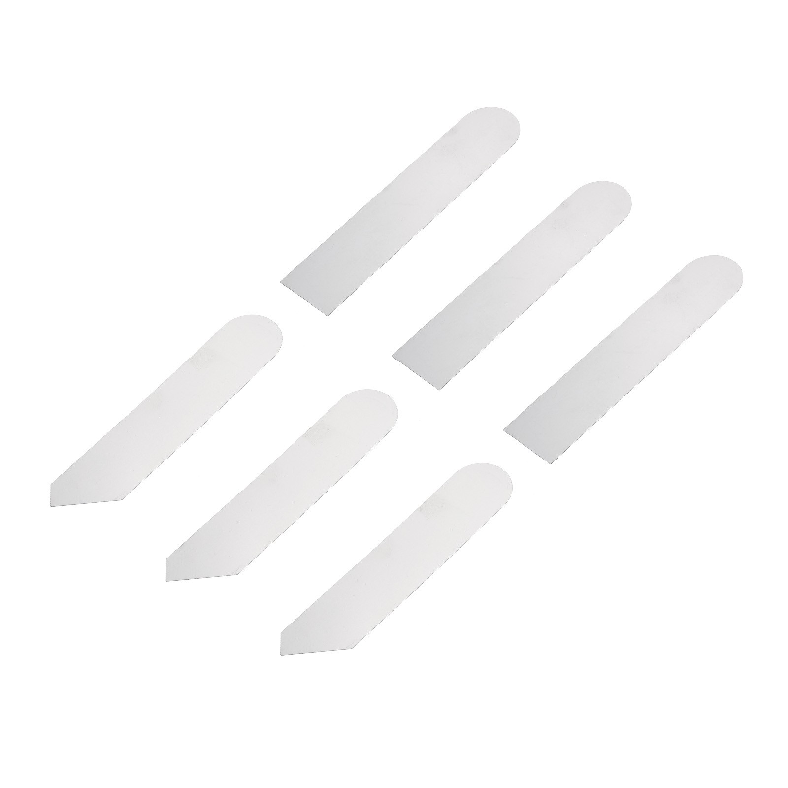 Stainless Steel Metal Flat Curved Spudger Kit 0.3mm Thin Pry Opening Tool 3 Set