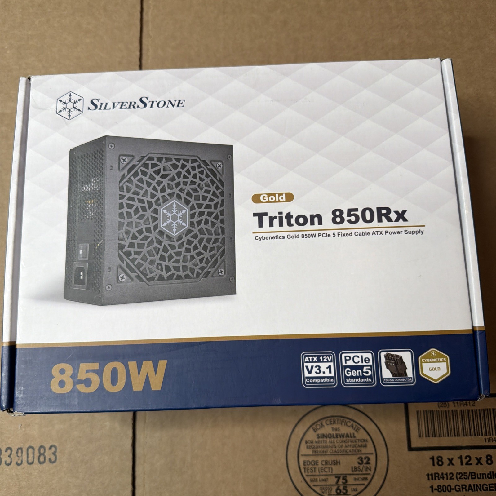 NEW Silverstone TR850RX Triton 850 Rx Cybenetics Gold 850W 120MM FAN Power