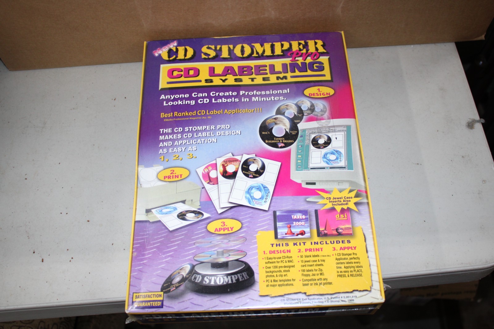 NEW CD STOMPER PRO CD LABELING SYSTEM SEALED 