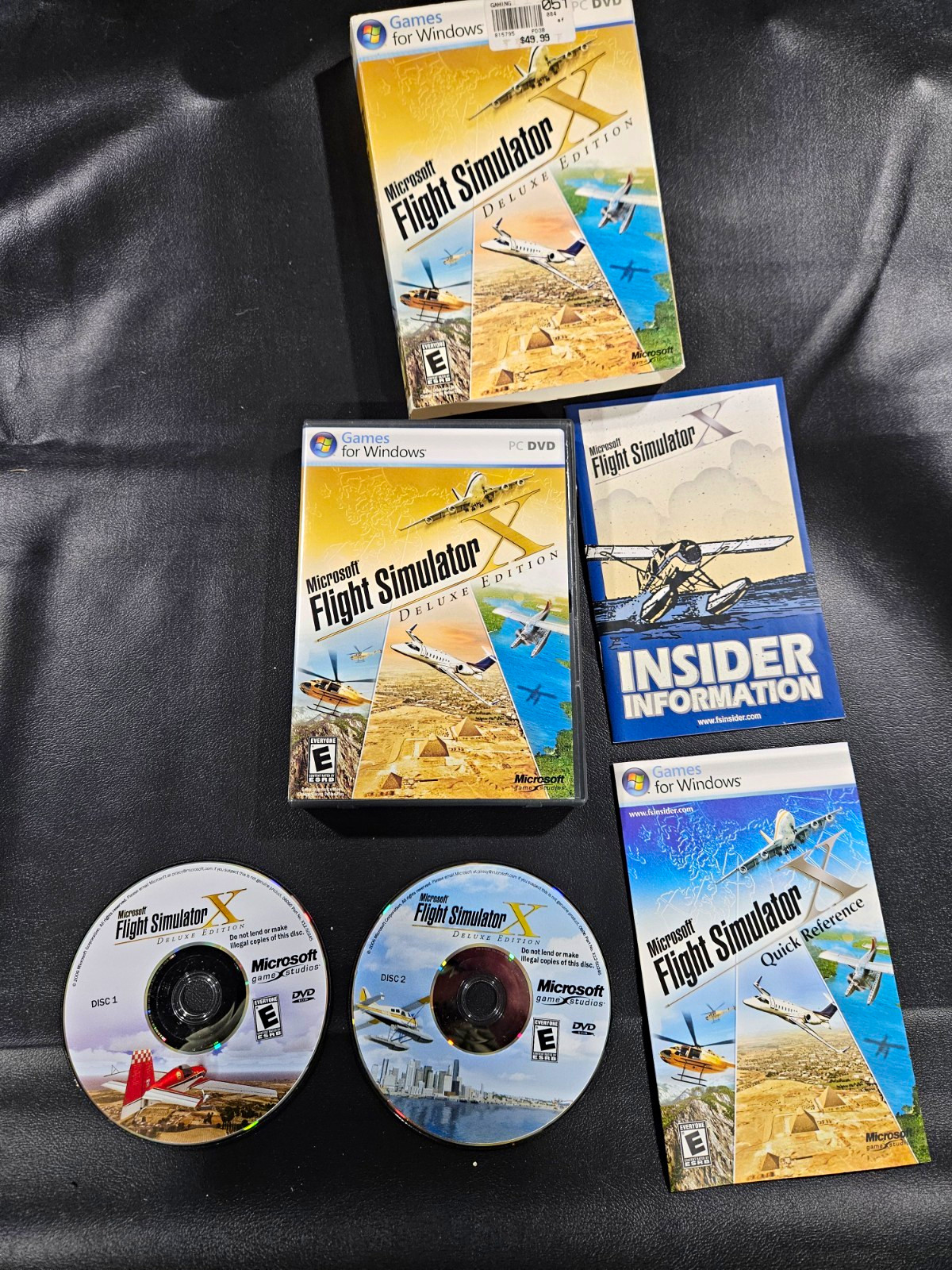 Microsoft Flight Simulator X Deluxe Edition PC DVD English 2-Disc Manuals