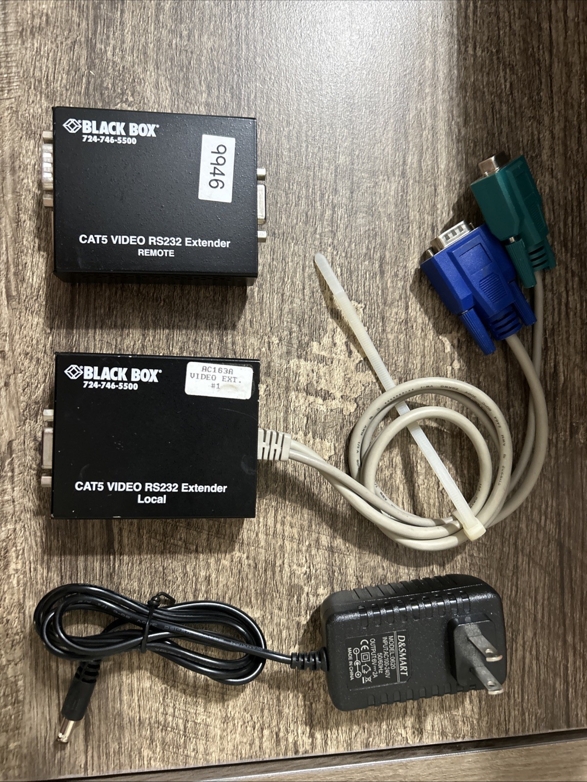 Black Box AC163-LC Local Unit VGA & RS-232 Cat5 Extender 1600x1200