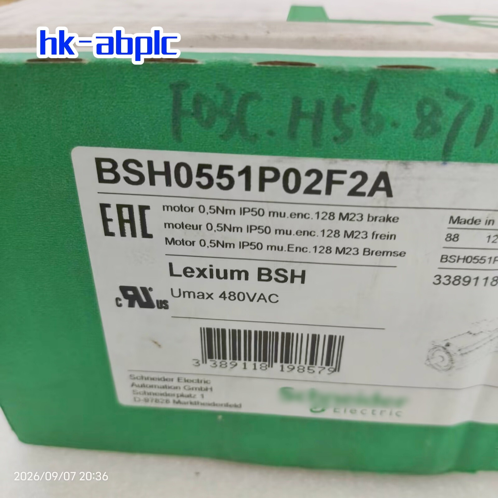 Actual Stock 1PC NEW BSH0551P02F2A (by DHL or Fedex or UPS)