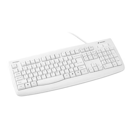 Kensington K64406us Keyboard. Antimicrobial. White