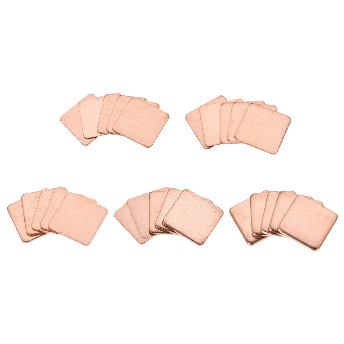 Flat IC Chipset Thermal Copper Heatsink for CPU GPU  15 x 15mm Total 25pcs