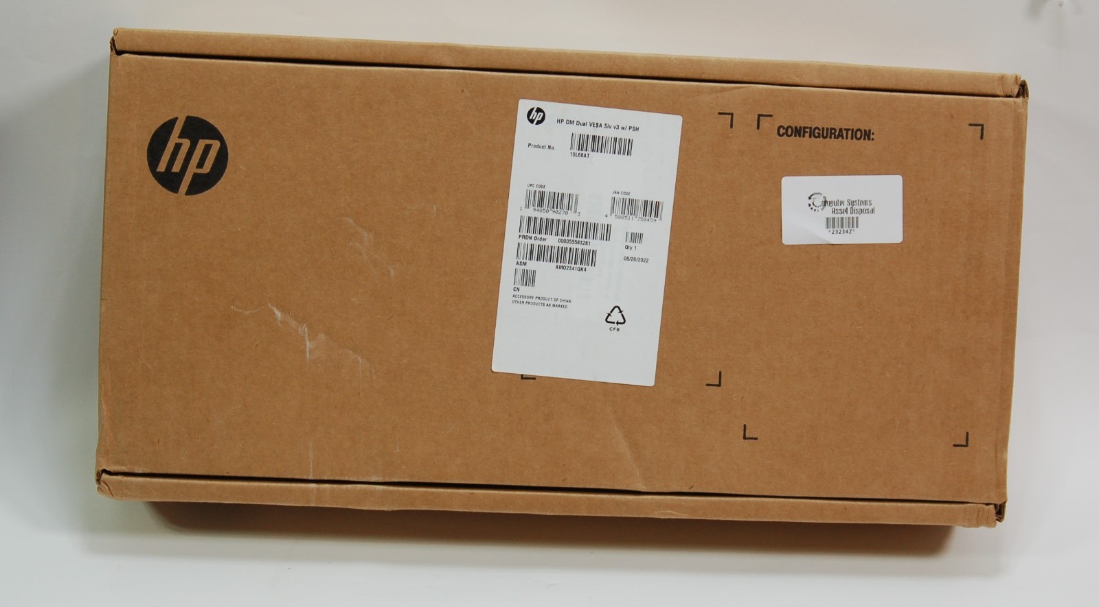 NEW HP Desktop Mini Dual VESA Sleeve V3 W/ Power Supply Holder 13L68AT