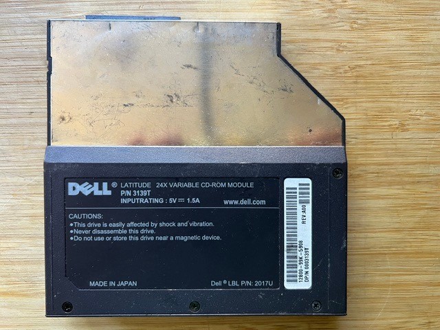 Dell Latitude 24x Variable CD-ROM Module 3139T 2017U