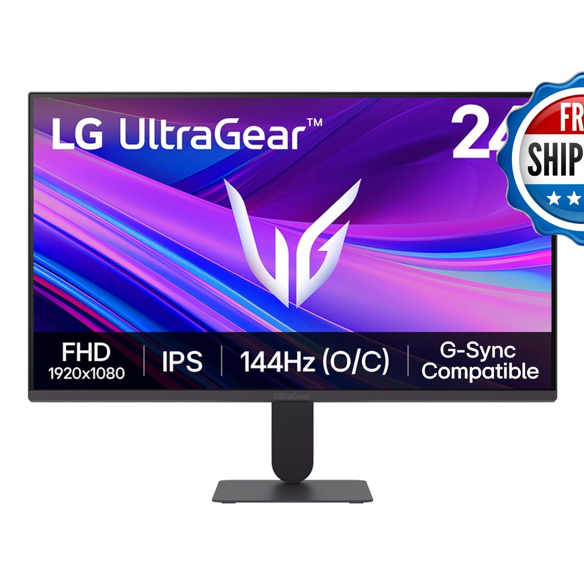 LG 24G411A-B 24-inch Ultragear Full HD IPS Gaming Monitor 144Hz 1ms Black