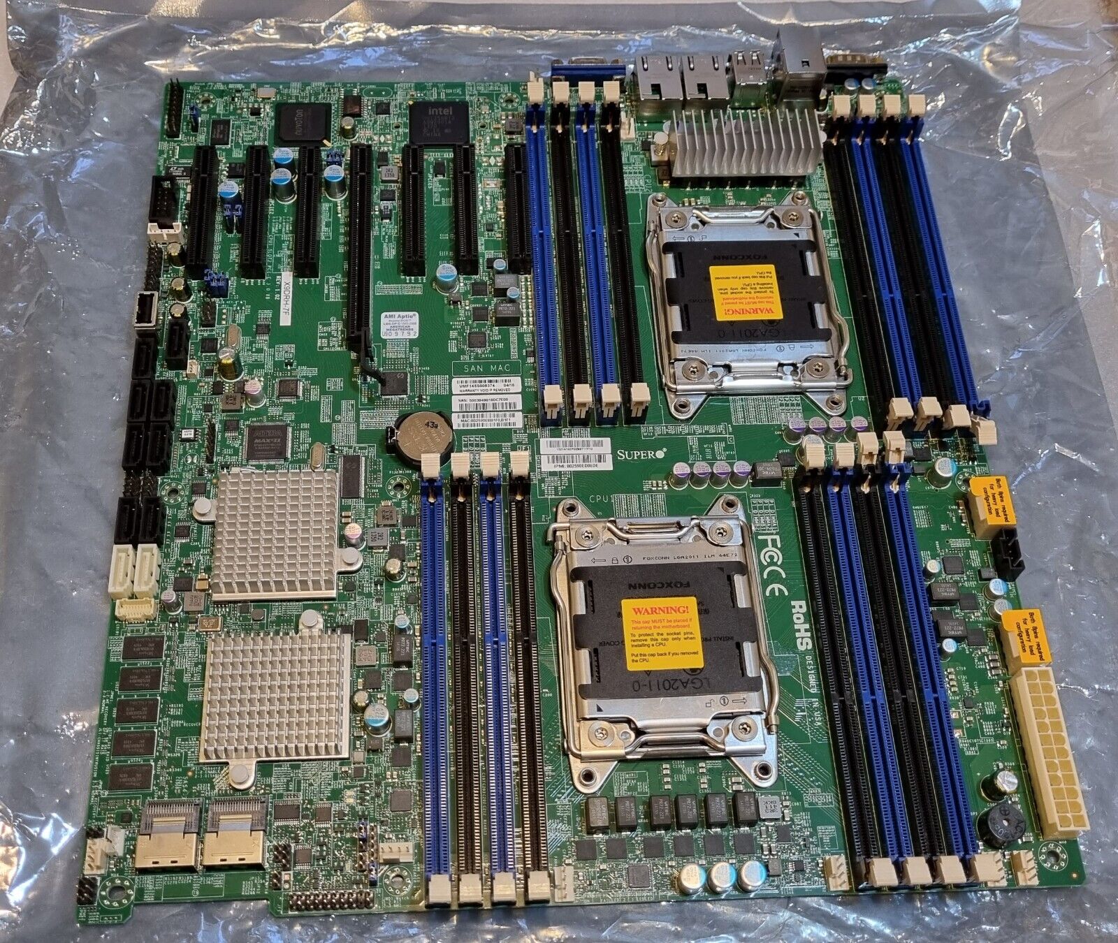 SUPERMICRO X9DRH-7F Server dual-socket LGA2011 motherboard for Intel Xeon